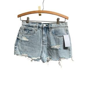 Blank NYC Denim Jean Shorts Cut Off Distressed Women’s Size 25”/‎ 0
